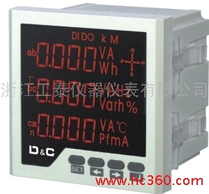 浙江工泰仪器仪表 上海德力西PD208SE多功能智能电力仪表高清细节图解析